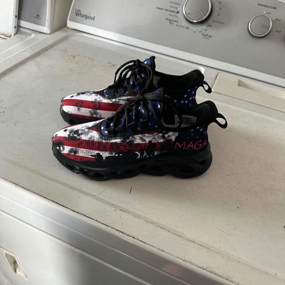Kids Patriotic Sneakers with Flag Design
